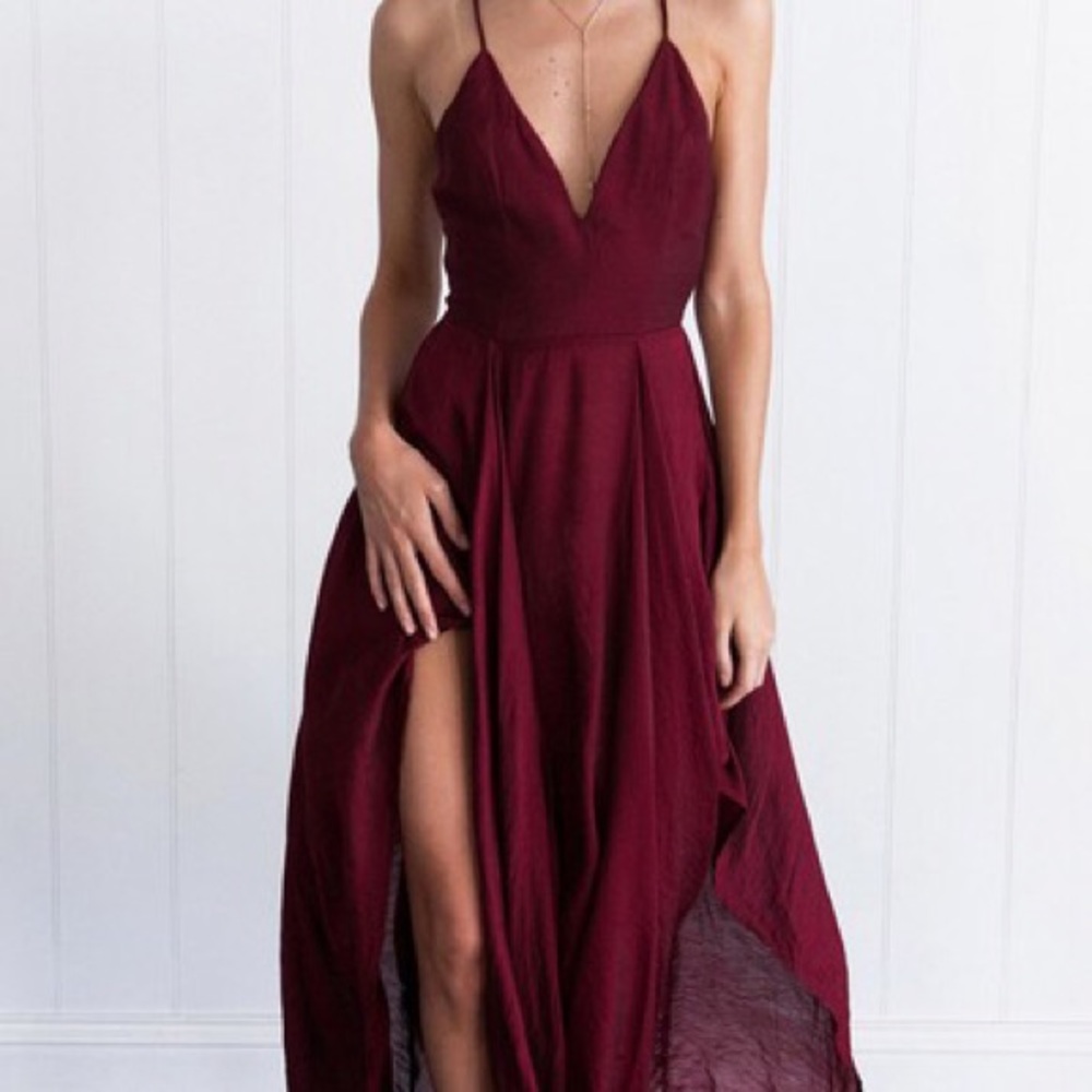 Burgundy Formal Dress